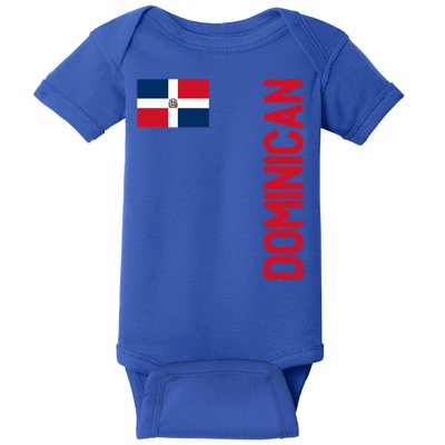 Dominican Flag And Dominican Republic Roots Meaningful Gift Baby Bodysuit
