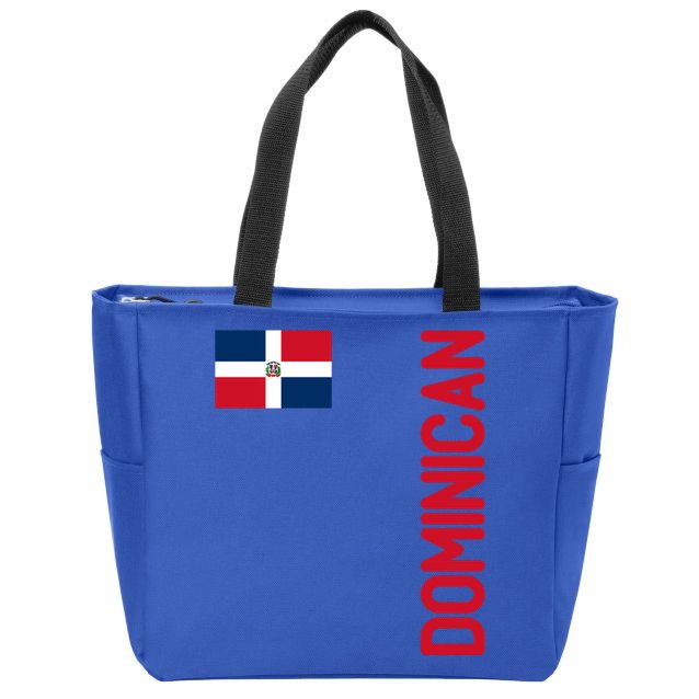 Dominican Flag And Dominican Republic Roots Meaningful Gift Zip Tote Bag