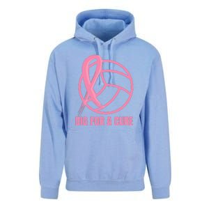 Dig For A Cure Breast Cancer Awareness Volleyball Pink Out Unisex Surf Hoodie