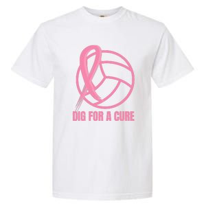 Dig For A Cure Breast Cancer Awareness Volleyball Pink Out Garment-Dyed Heavyweight T-Shirt