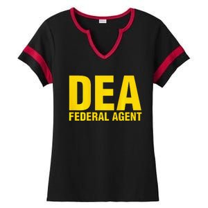 Dea Federal Agent Uniform Costume Ladies Halftime Notch Neck Tee