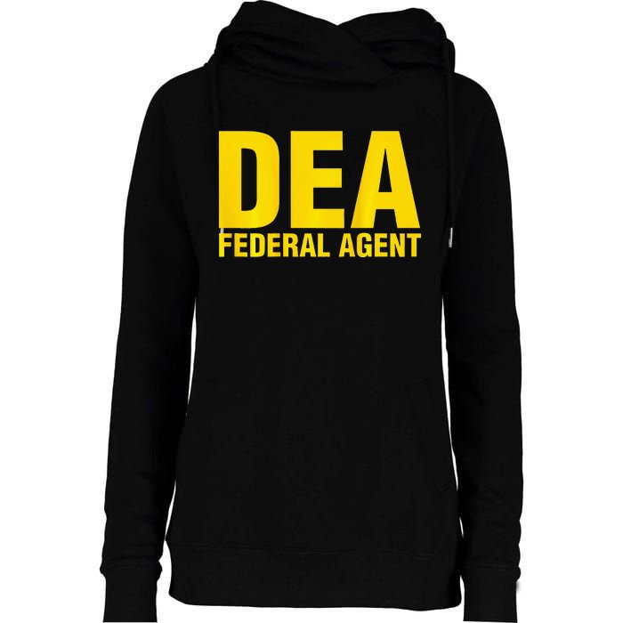 Dea Federal Agent Uniform Costume Womens Funnel Neck Pullover Hood