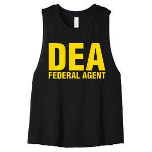 Dea Federal Agent Uniform Costume Women's Racerback Cropped Tank