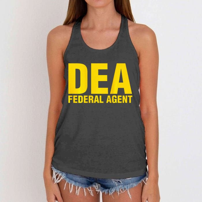 Dea Federal Agent Uniform Costume Women's Knotted Racerback Tank