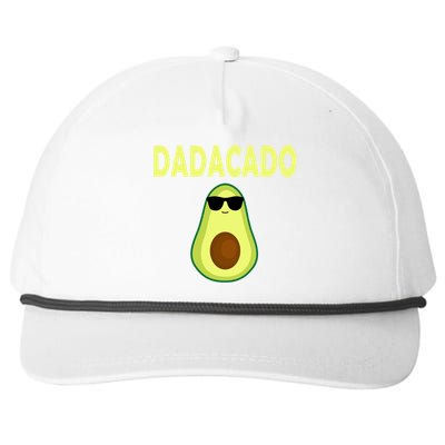 Dadacado Funny Avocado Dad Fathers Day Daddy Snapback Five-Panel Rope Hat