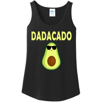 Dadacado Funny Avocado Dad Fathers Day Daddy Ladies Essential Tank