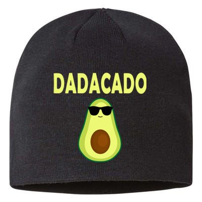 Dadacado Funny Avocado Dad Fathers Day Daddy Sustainable Beanie