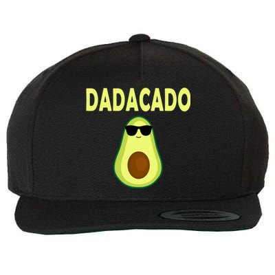 Dadacado Funny Avocado Dad Fathers Day Daddy Wool Snapback Cap