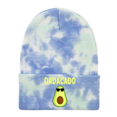 Dadacado Funny Avocado Dad Fathers Day Daddy Tie Dye 12in Knit Beanie