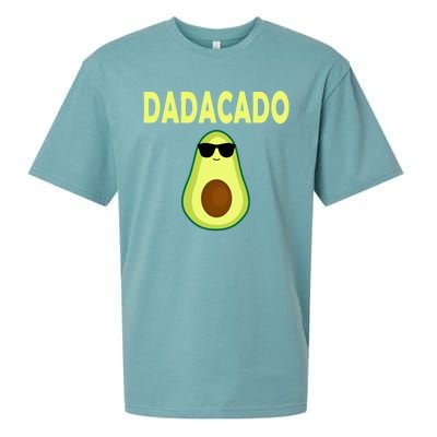 Dadacado Funny Avocado Dad Fathers Day Daddy Sueded Cloud Jersey T-Shirt