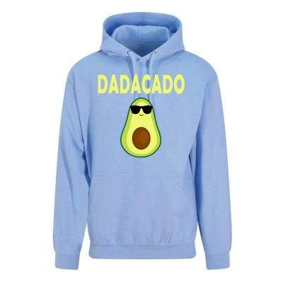 Dadacado Funny Avocado Dad Fathers Day Daddy Unisex Surf Hoodie