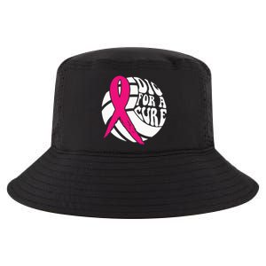 Dig For A Cure Breast Cancer Awareness Volleyball Pink Out Cool Comfort Performance Bucket Hat