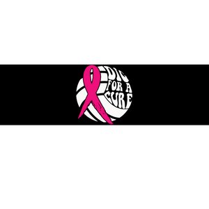 Dig For A Cure Breast Cancer Awareness Volleyball Pink Out Bumper Sticker