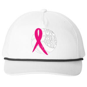 Dig For A Cure Breast Cancer Awareness Volleyball Pink Out Snapback Five-Panel Rope Hat