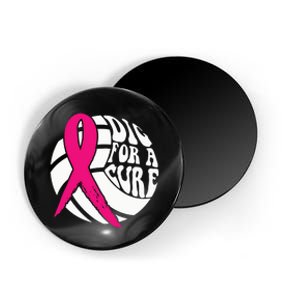 Dig For A Cure Breast Cancer Awareness Volleyball Pink Out Magnet