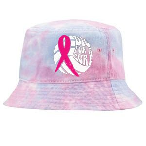 Dig For A Cure Breast Cancer Awareness Volleyball Pink Out Tie-Dyed Bucket Hat