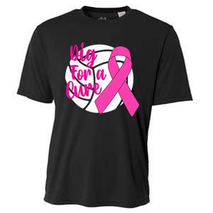 Dig For A Cure Breast Cancer Awareness Volleyball Cooling Performance Crew T-Shirt