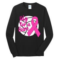 Dig For A Cure Breast Cancer Awareness Volleyball Tall Long Sleeve T-Shirt