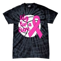 Dig For A Cure Breast Cancer Awareness Volleyball Tie-Dye T-Shirt