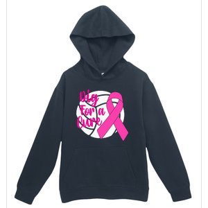 Dig For A Cure Breast Cancer Awareness Volleyball Urban Pullover Hoodie