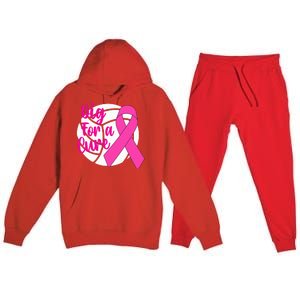 Dig For A Cure Breast Cancer Awareness Volleyball Premium Hooded Sweatsuit Set