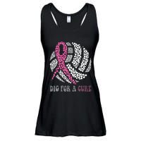 Dig For A Cure Breast Cancer Awareness Volleyball Pink Out Ladies Essential Flowy Tank