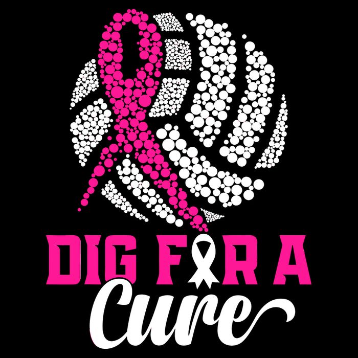 Dig For A Cure Breast Cancer Awareness Volleyball Pink Out Sustainable Beanie