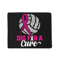 Dig For A Cure Breast Cancer Awareness Volleyball Pink Out Mousepad