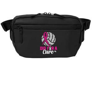 Dig For A Cure Breast Cancer Awareness Volleyball Pink Out Crossbody Pack