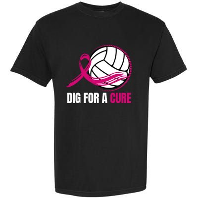 Dig For A Cure Breast Cancer Awareness Volleyball Pink Out Garment-Dyed Heavyweight T-Shirt