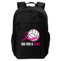 Dig For A Cure Breast Cancer Awareness Volleyball Pink Out Daily Commute Backpack