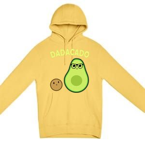 Dadacado Funny Avocado Dad And FatherS Day Daddy Great Gift Premium Pullover Hoodie