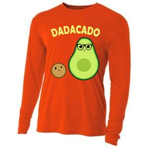 Dadacado Funny Avocado Dad And FatherS Day Daddy Great Gift Cooling Performance Long Sleeve Crew