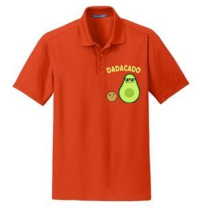 Dadacado Funny Avocado Dad And FatherS Day Daddy Great Gift Dry Zone Grid Polo