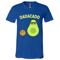 Dadacado Funny Avocado Dad And FatherS Day Daddy Great Gift V-Neck T-Shirt