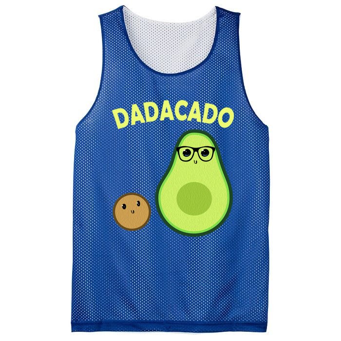 Dadacado Funny Avocado Dad And FatherS Day Daddy Great Gift Mesh Reversible Basketball Jersey Tank