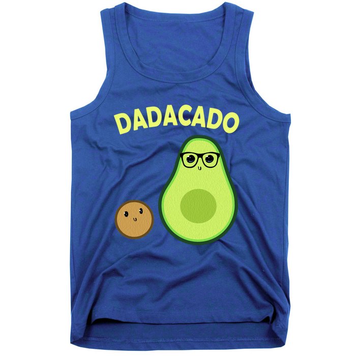 Dadacado Funny Avocado Dad And FatherS Day Daddy Great Gift Tank Top