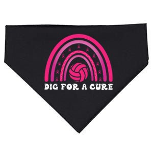 Dig For A Cure Breast Cancer Awareness Volleyball Pink Out USA-Made Doggie Bandana