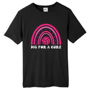 Dig For A Cure Breast Cancer Awareness Volleyball Pink Out Tall Fusion ChromaSoft Performance T-Shirt