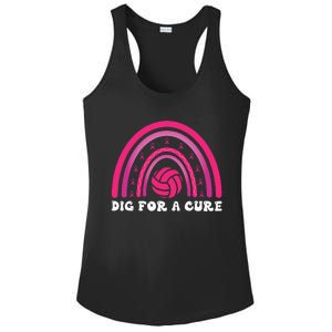 Dig For A Cure Breast Cancer Awareness Volleyball Pink Out Ladies PosiCharge Competitor Racerback Tank