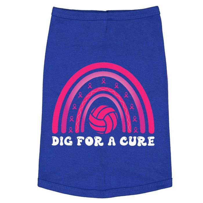 Dig For A Cure Breast Cancer Awareness Volleyball Pink Out Doggie Tank