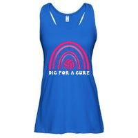 Dig For A Cure Breast Cancer Awareness Volleyball Pink Out Ladies Essential Flowy Tank