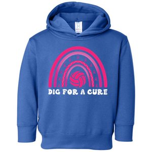 Dig For A Cure Breast Cancer Awareness Volleyball Pink Out Toddler Hoodie