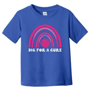 Dig For A Cure Breast Cancer Awareness Volleyball Pink Out Toddler T-Shirt