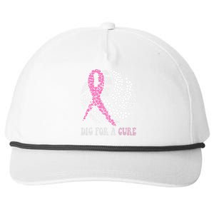 Dig For A Cure Breast Cancer Awareness Volleyball Pink Out Snapback Five-Panel Rope Hat