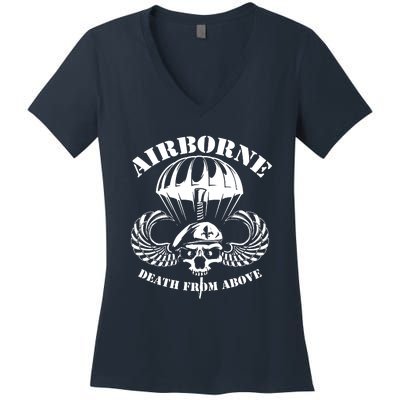 Death From Above Women's V-Neck T-Shirt