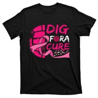 Dig For A Cure Breast Cancer Awareness Volleyball T-Shirt