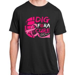 Dig For A Cure Breast Cancer Awareness Volleyball Adult ChromaSoft Performance T-Shirt