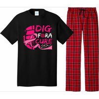 Dig For A Cure Breast Cancer Awareness Volleyball Pajama Set