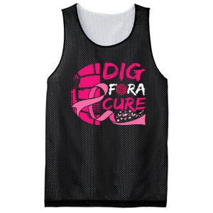 Dig For A Cure Breast Cancer Awareness Volleyball Mesh Reversible Basketball Jersey Tank